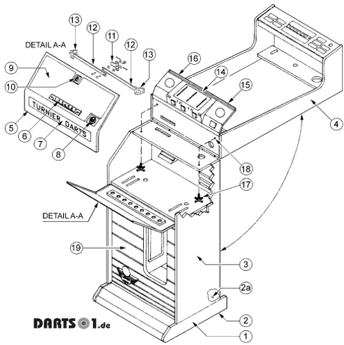 Dart-Automat-Gehaeuse Dart-Automat-Gehaeuse