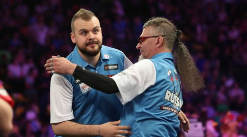 Für Team Russland mit Boris Koltsov und Aleksandr Oreshkin war im Viertelfinale des PDC World Cup Schluss