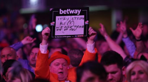Ein Fan denkt an Kim Huybrechts in seinen schweren Stunden