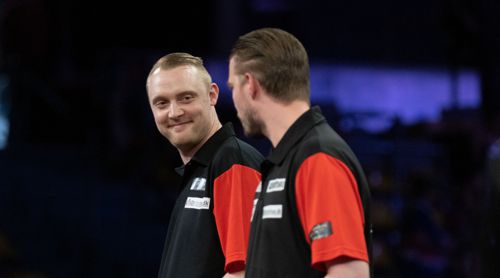 Die dänische Nationalmannschaft im Darts