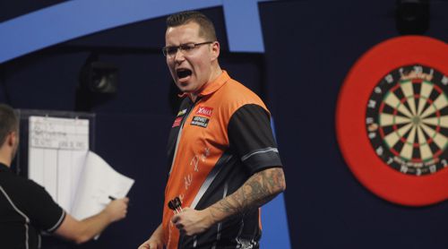 Benito van de Pas bei der PDC Darts WM 2017