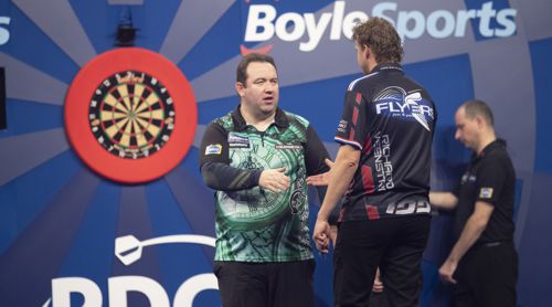 Brendan Dolan wirft Richard Veenstra aus dem Grand Slam