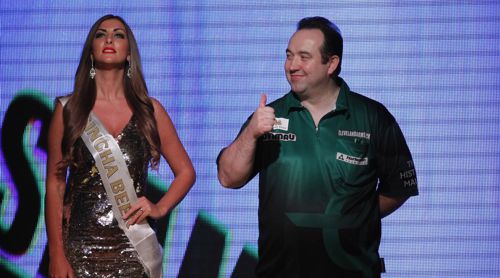 Brendan Dolan beim Walk-on, Grand Slam of Darts 2016