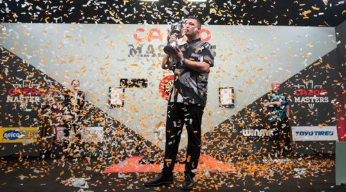 Chris Dobey im Konfettiregen