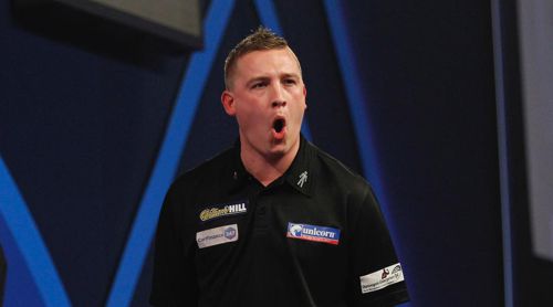 Chris Dobey bei der World Darts Championship