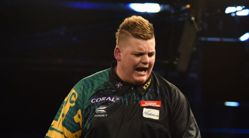 Corey Cadby zeigte bei den UK Open 2018 das von Phil Taylor attestierte riesige Talent