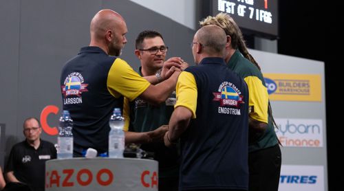 Damon Heta, Simon Whitlock und die schwedischen Gegner