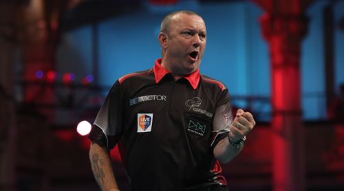 Darren Webster beim World Matchplay 2018