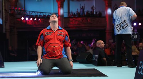 Daryl Gurney überlebte elf Matchdarts seines Gegners