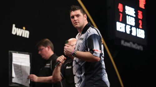 Daryl Gurney überzeugte im Achtelfinale des Grand Slam of Darts 2017