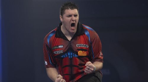 Daryl Gurney explodiert vor Freude