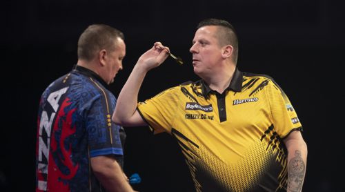 Dave Chisnall und Glen Durrant im Halbfinale des Grand Prix