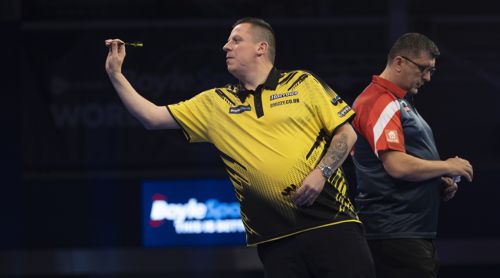 Dave Chisnall und Mensur Suljovic