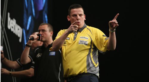 Dave Chisnall zeigt wo es in der Premier League Tabelle für ihn hingeht - nach oben