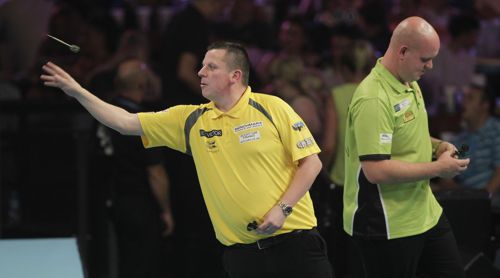 Dave Chisnall startet nervös gegen Michael van Gerwen und kann anschließend den Rückstand nicht mehr aufholen