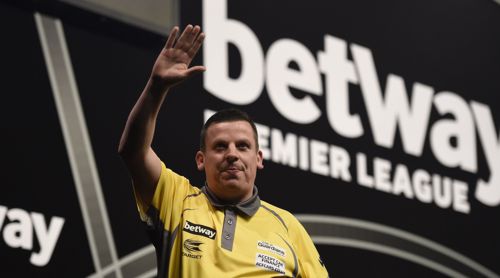 Dave Chisnall begrüßt die Dartfans in Nordirland