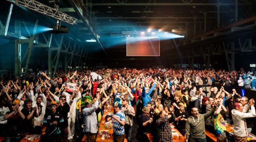 Der German Darts Grand Prix im Münchener Zenith vor ausverkauftem Haus
