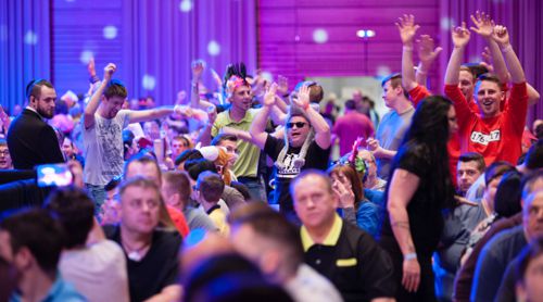 Deutsche Dartfans bei den German Darts Ope