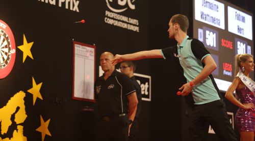 Fabian Herz beim European Darts Grand Prix 2016