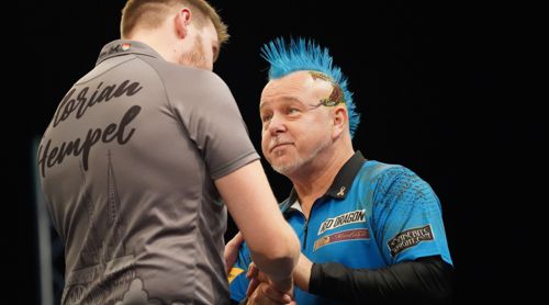 Florian Hempel wirft Peter Wright aus dem Turnier