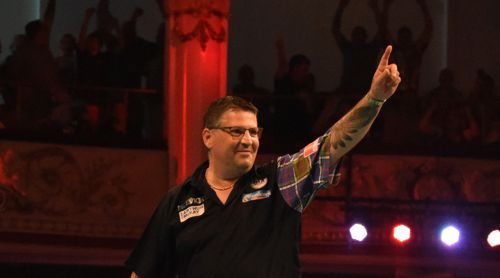 Gary Anderson zeigt, wo es lang geht: nach oben