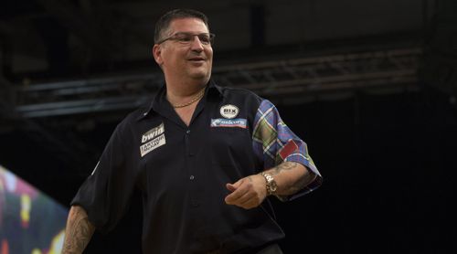 Gary Anderson hat Spaß beim Grand Slam