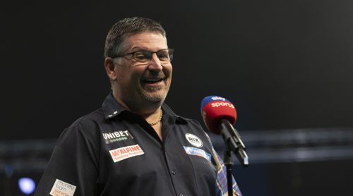 Gary Anderson wird interviewt