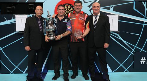 Gary Anderson, Mensur Suljovic und die Sponsoren