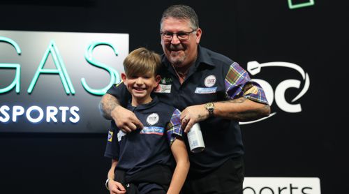 Gary Anderson mit Sohn