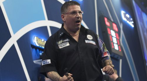 Gary Anderson auf dem Weg zu seinem dritten WM-Titel