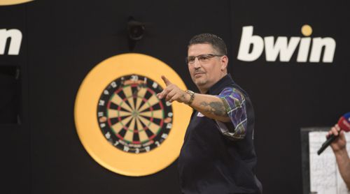 Gary Anderson freut sich über den Einzug in das Grand Slam-Finale