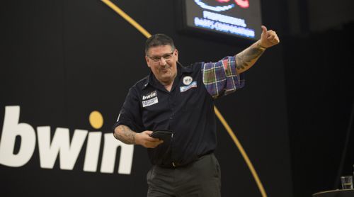 Gary Anderson ist bestens gelaunt