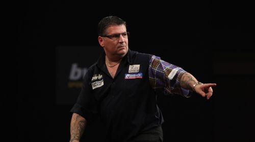 Gary Anderson zeigt wo es lang geht: in das Halbfinale des Grand Slam