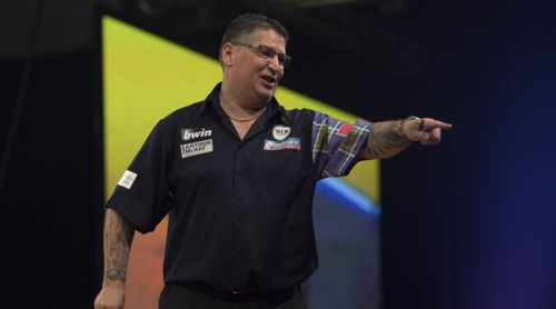 Gary Anderson zeigt den Weg in das Achtelfinale des Grand Slam