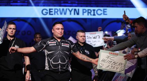 Gerwyn Price beim Einlauf