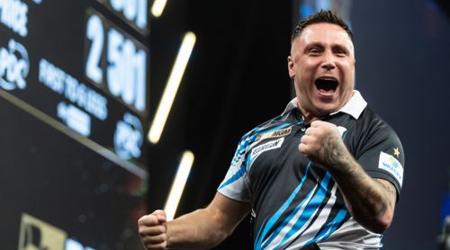 Gerwyn Price wirft den dritten 9-Darter der Premier League 2025