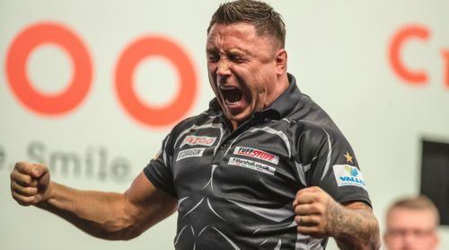 Gerwyn Price schreit die Freude heraus