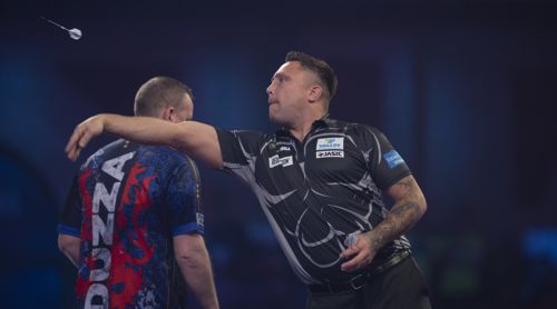 Gerwyn Price und BDO-Weltmeister Glen Durrant