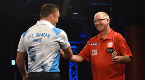Gerwyn Price traf bei den UK Open 2018 abermals auf Paul Hogan und setzte sich erneut durch