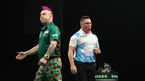 Gerwyn Price und Peter Wright - Premier League Darts 2018