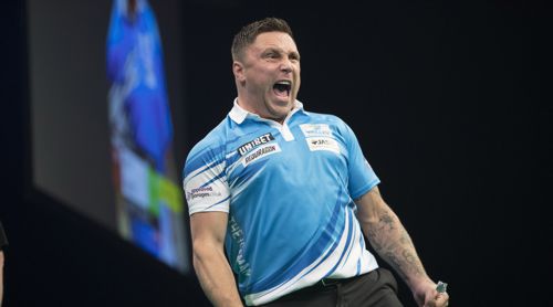 Gerwyn Price freut sich riesig