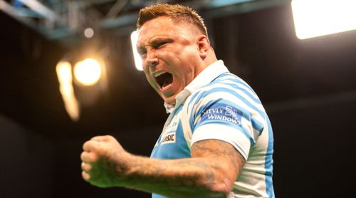 Gerwyn Price mit Urschrei