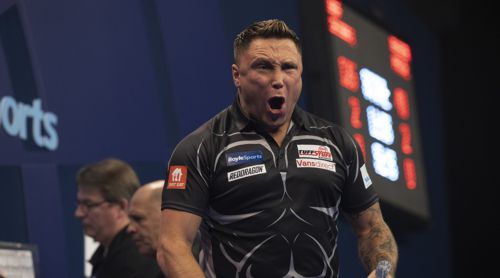 Gerwyn Price kurz vor dem Turniersieg
