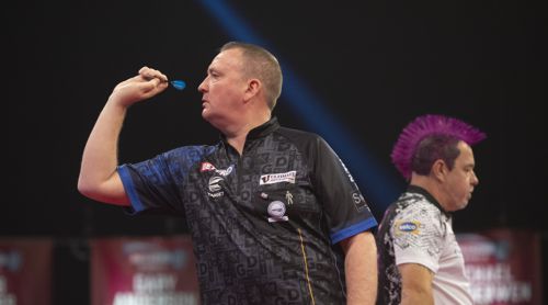 Glen Durrant und Peter Wright im Duell der Weltmeister