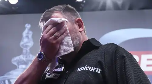 James Wade mit dem Handtuch