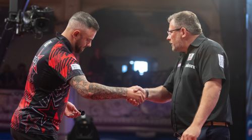 James Wade präsentierte sich beim World Matchplay 2025 gegen Joe Cullen in alter Stärke
