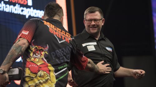 James Wade hat gegen Michael Smith gut lachen