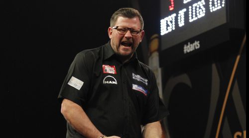 James Wade ist aus dem Häuschen, in das Halbfinale des Grand Slam of Darts einzuziehen