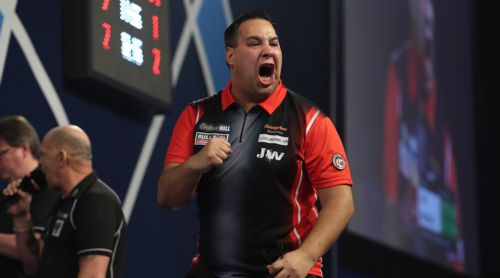 Jermaine Wattimena - hier bei der Darts WM 2018