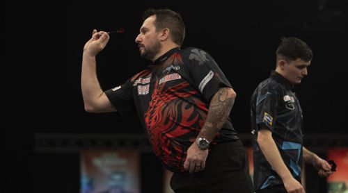 Jonny Clayton und Nathan Rafferty